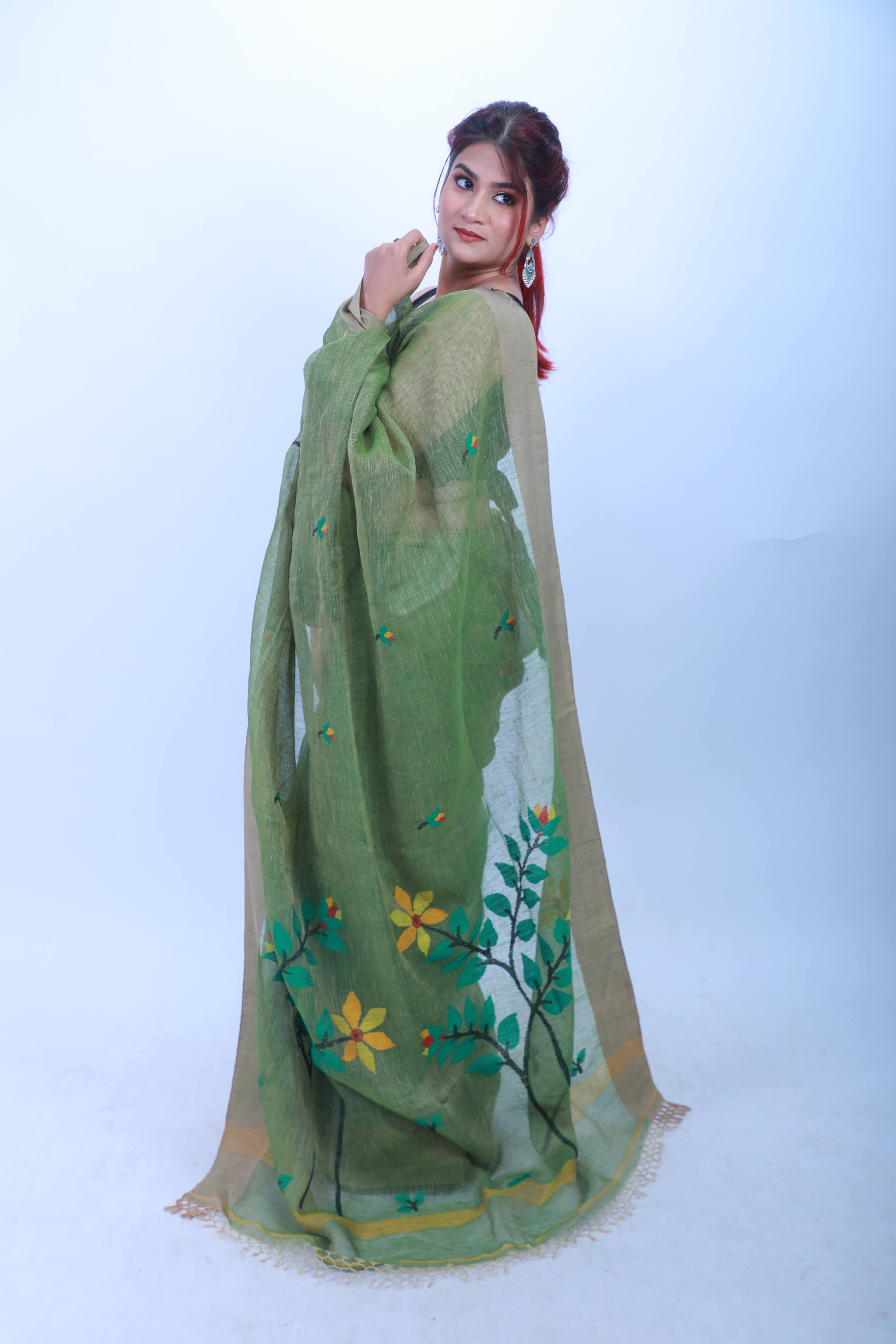 WEST BENGAL LINEN SAREE