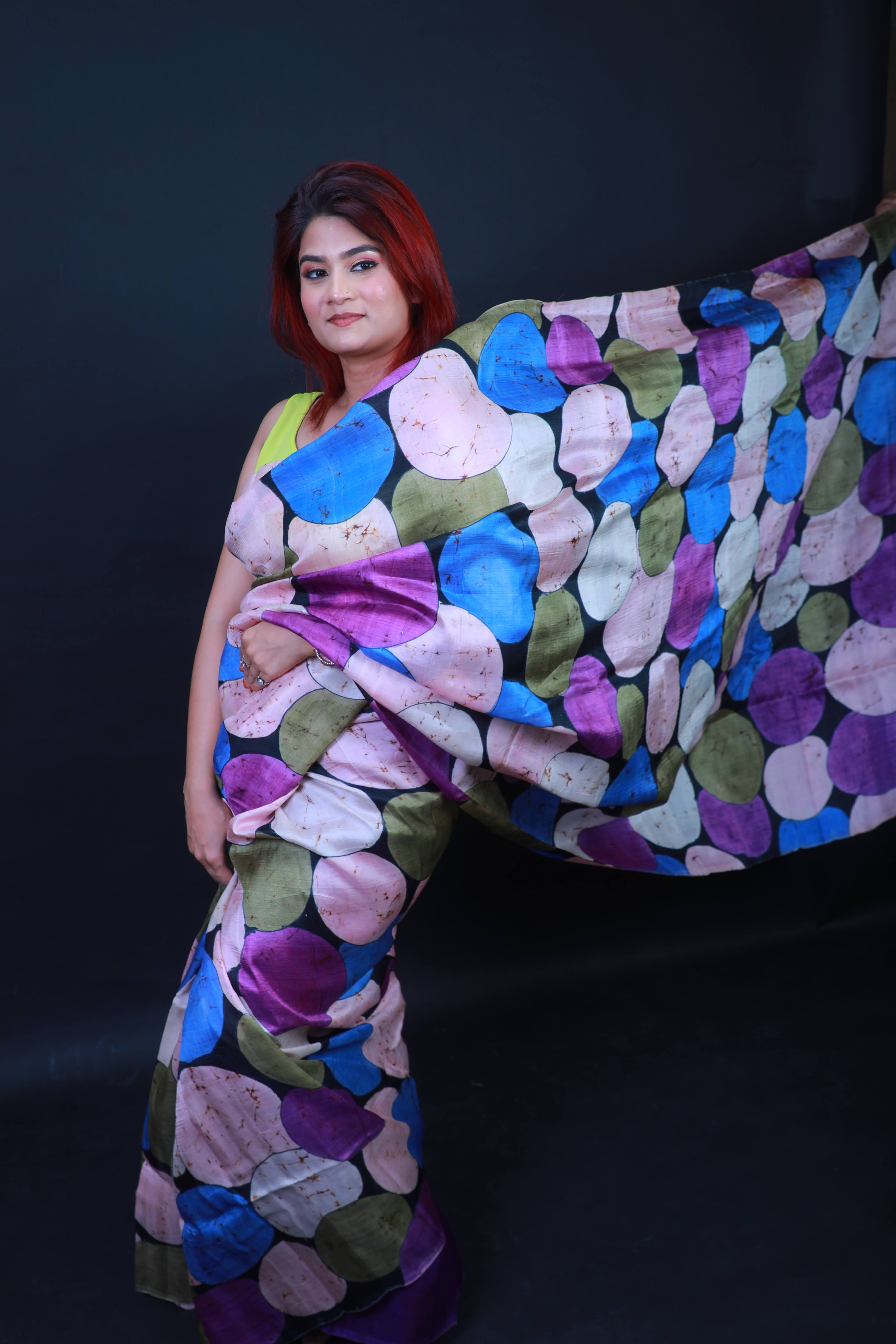 Bishnupuri Silk Saree