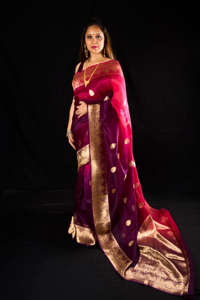 Pure Organza Banarasi Saree