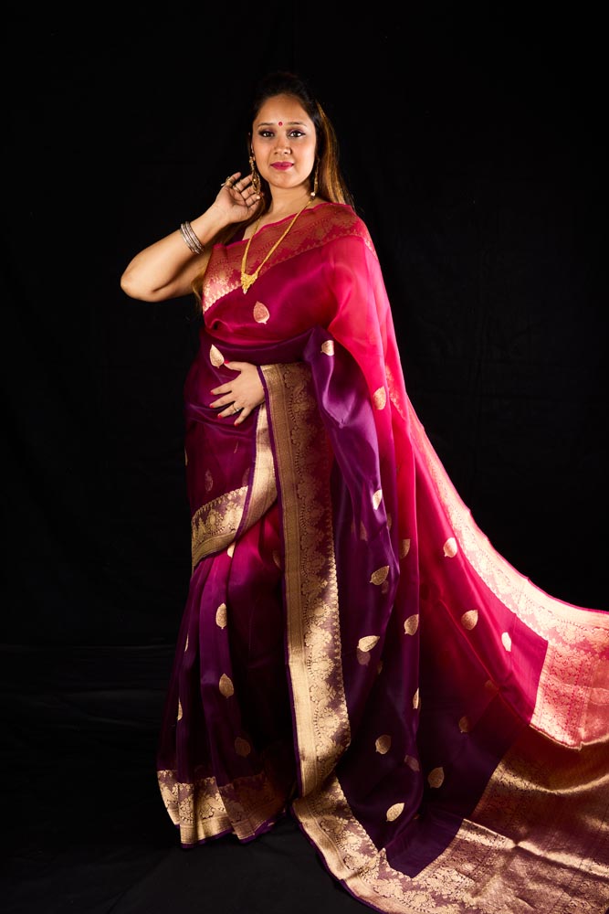 Pure Organza Banarasi Saree
