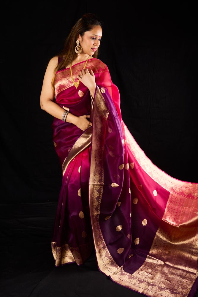 Pure Organza Banarasi Saree