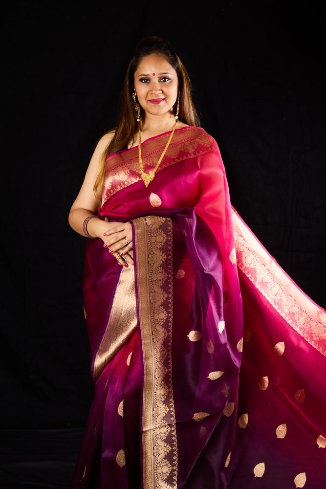 Pure Organza Banarasi Saree