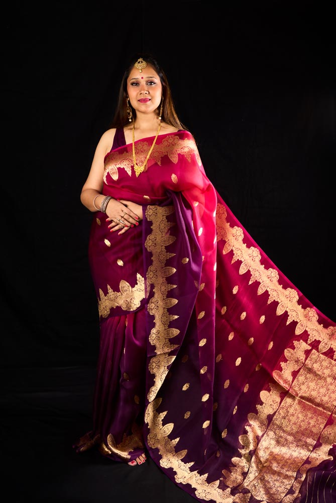 Pure Organza Banarasi Saree