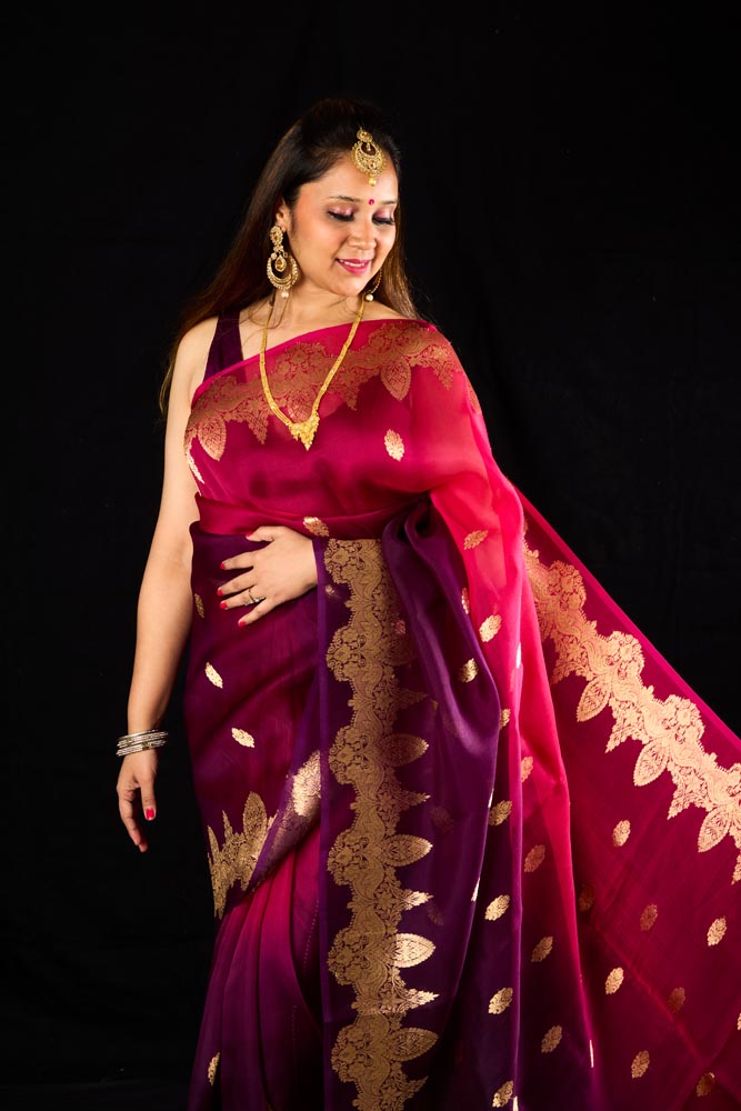 Pure Organza Banarasi Saree