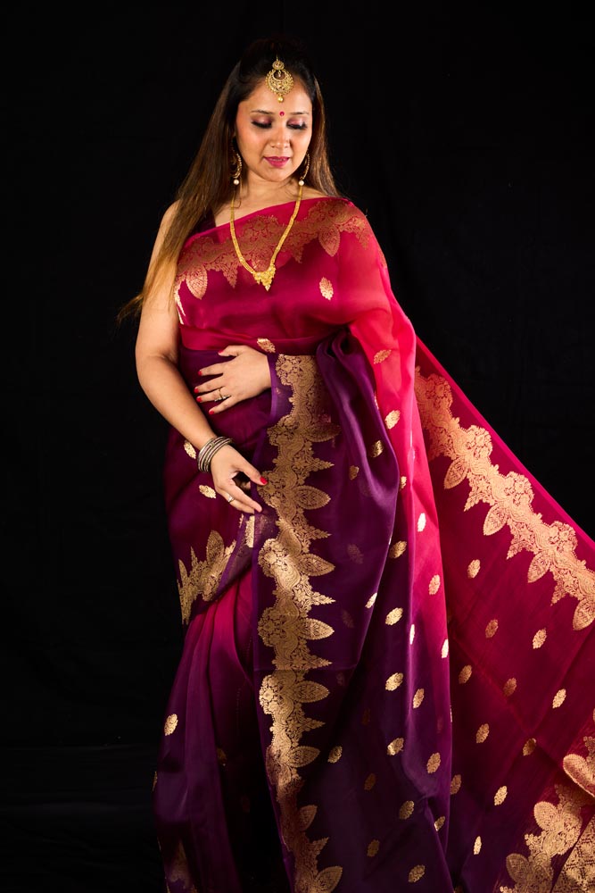 Pure Organza Banarasi Saree