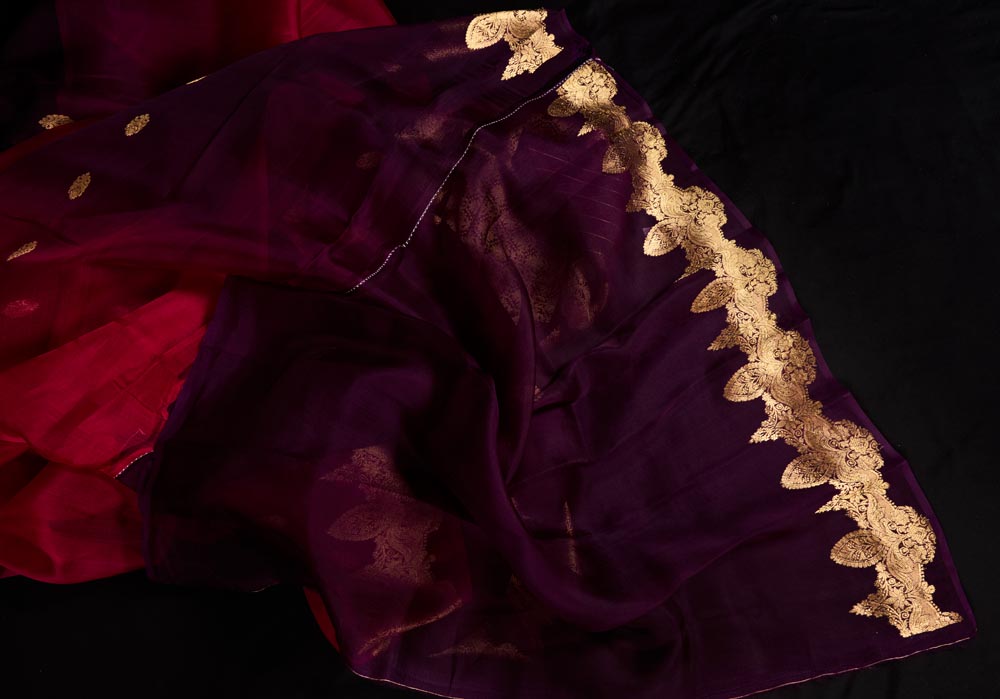 Pure Organza Banarasi Saree