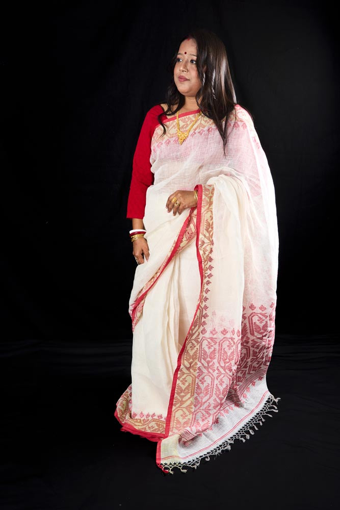 Premium Quality Linen Saree
