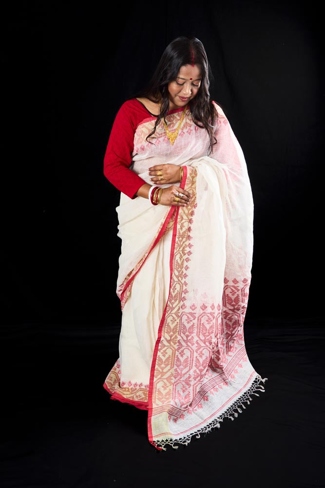 Premium Quality Linen Saree