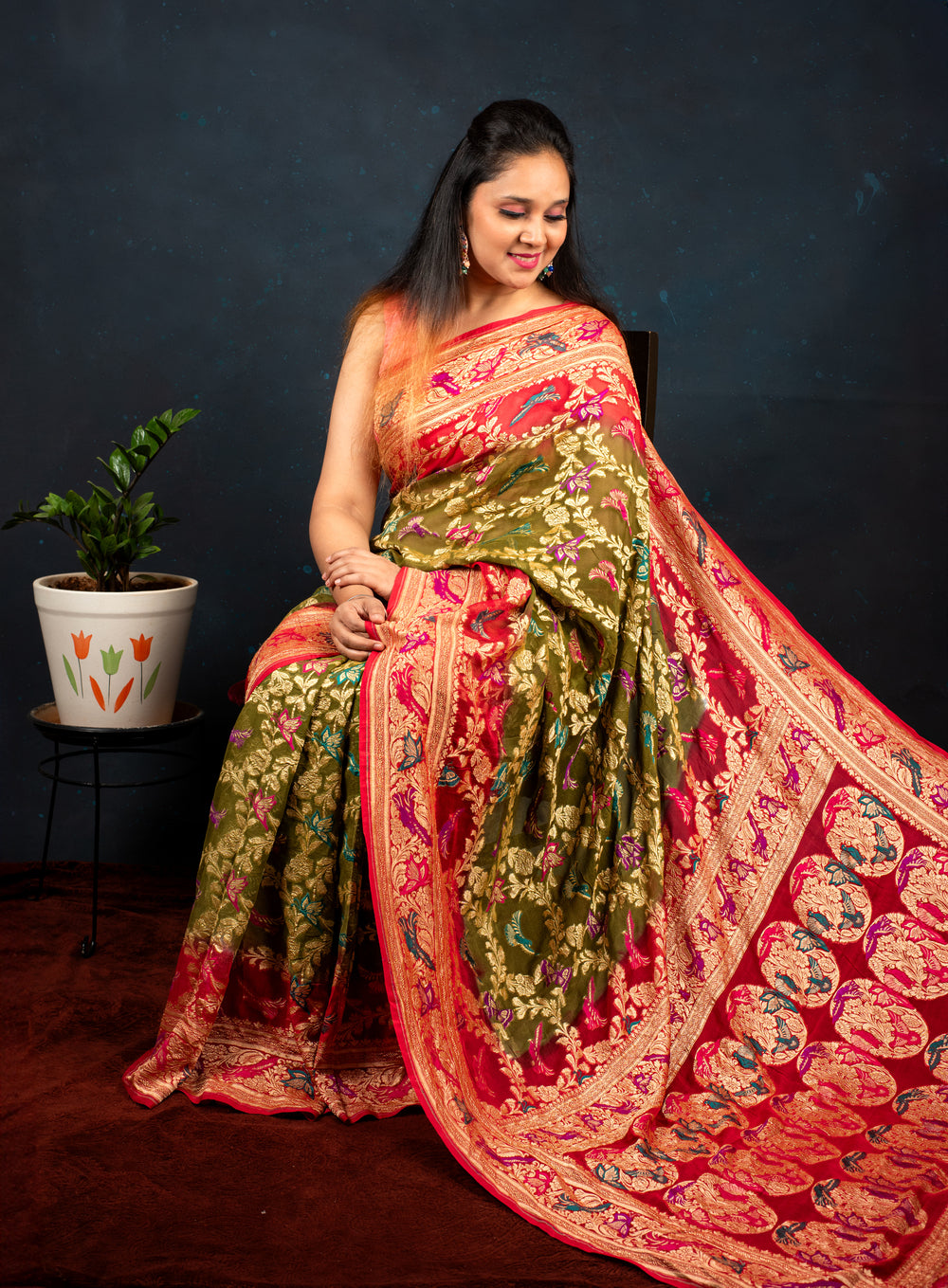 PURE GEORGETTE SAREE